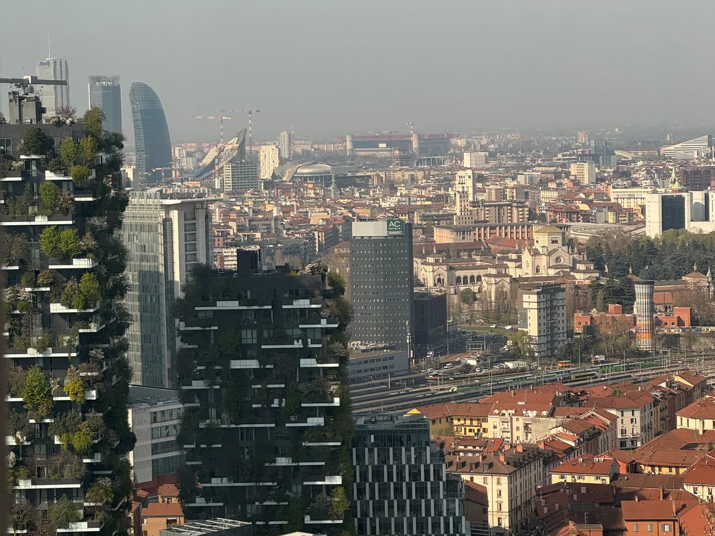 Veduta di Milano dall'alto